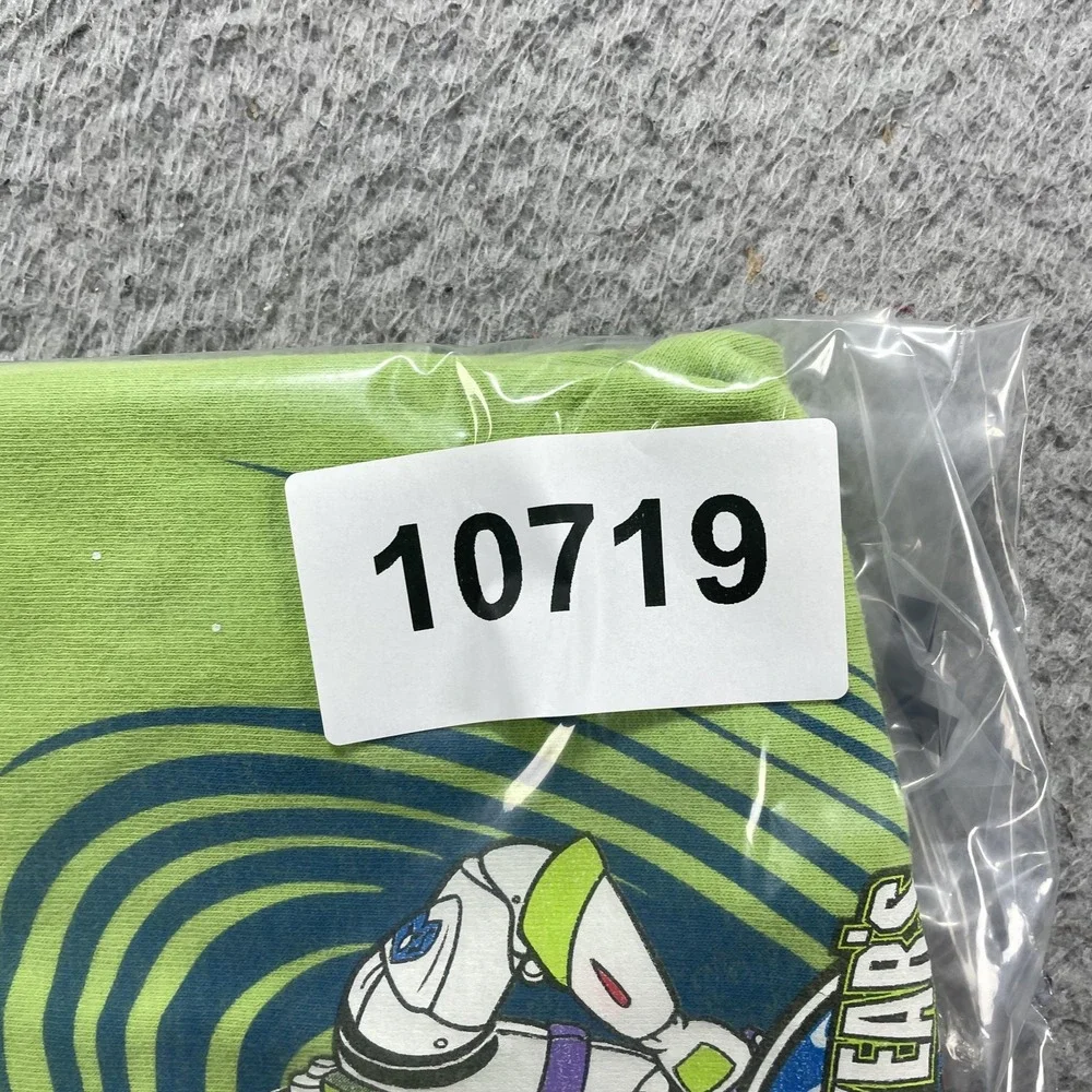 Vintage Disney Shirt Kids XS Green Buzz Lightyear's Space Ranger Spin Walt RARE